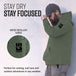 MudGear All-Weather Warrior Hoodie - Olive Drab Green