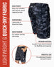 Men's Freestyle Running Shorts (Black/Gray Camo)