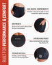 Women's Flex-Fit Compression Shorts 6-inch Inseam