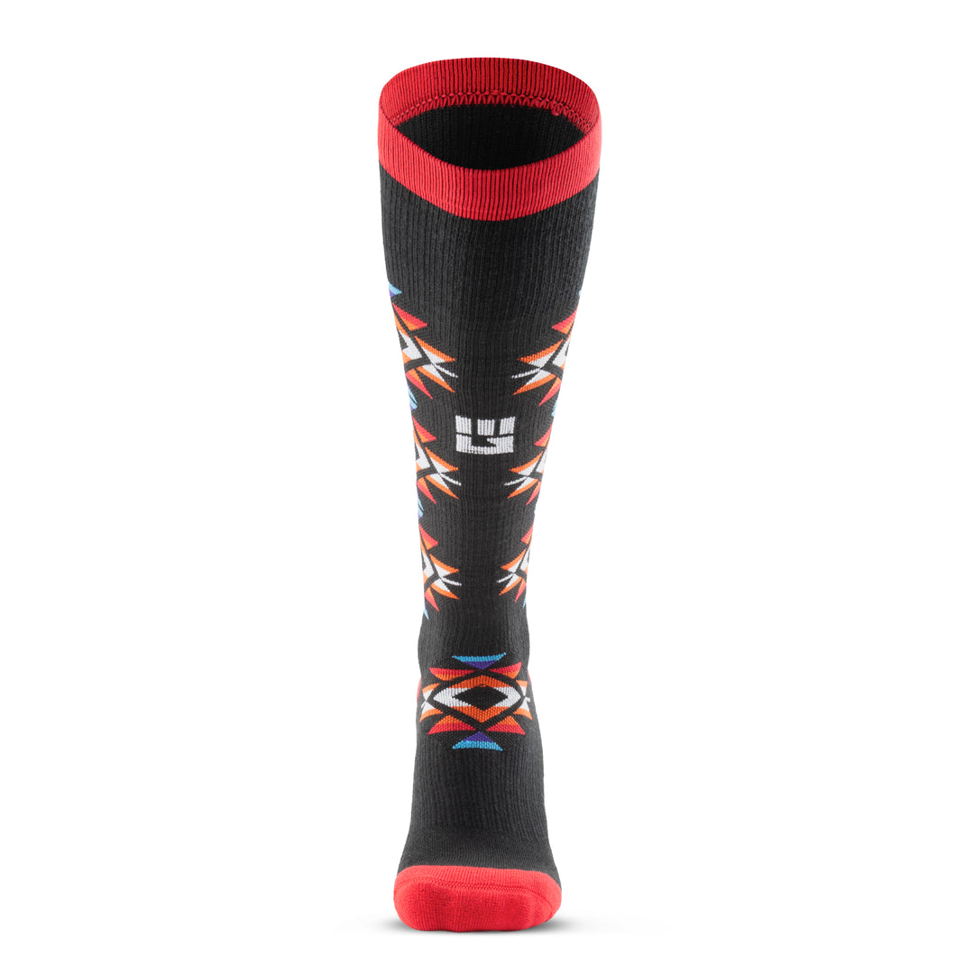 MudGear Mesa Horizon Tall Compression Socks - Black/Red (1 Pair)
