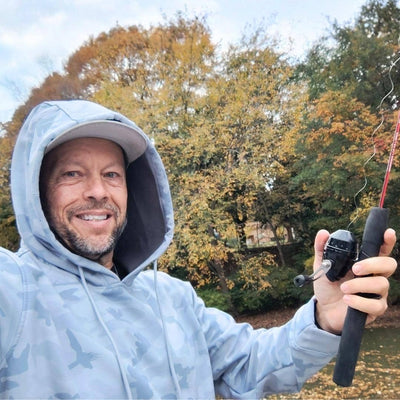 MudGear All Weather Warrior Hoodie Light Gray Camo lifestyle image 1 — customer photo