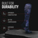 MudGear Custom Black/Gray Camo Tall Compression Socks (1 pair)