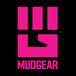 MudGear logo with pink fist icon and text on black background