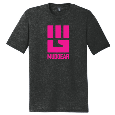 MudGear Tri-Blend Fist Logo Tee - Pink (Made to Order DTF)