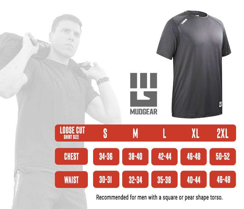 Men's Loose Fit Performance Shirt VX - Short Sleeve (Tornado Gray) - XL