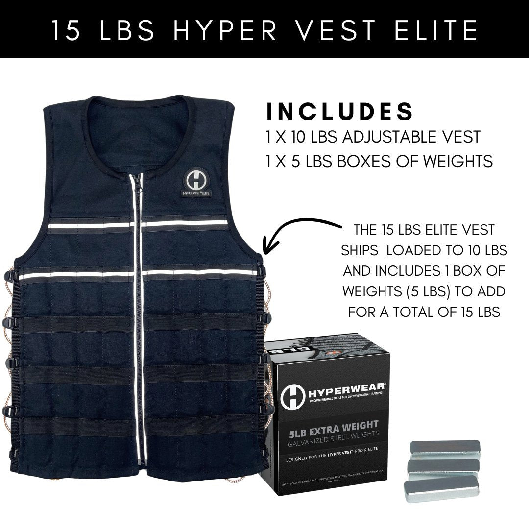 Hyper Vest ELITE Weighted Vest | Thin, Comfortable, &amp; High-Performance