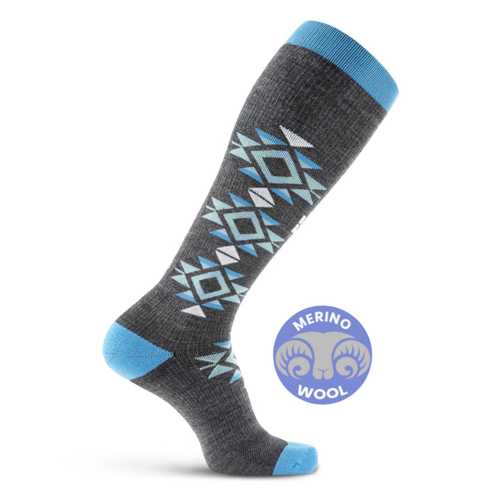 MudGear Mesa Horizon Tall Compression Socks - Gray/Blue (1 Pair)
