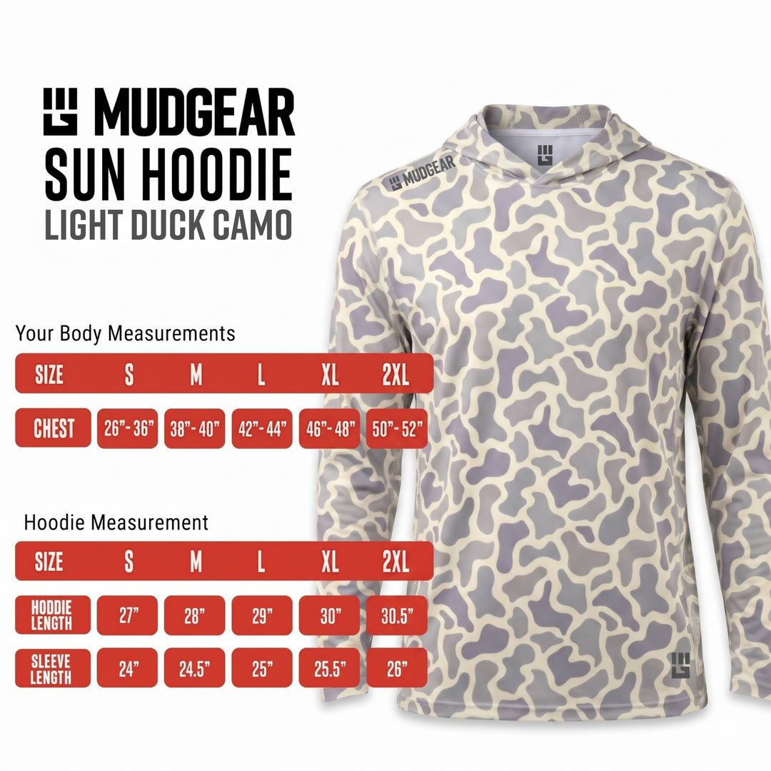 MudGear Sun Hoodie - Light Duck Camo