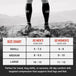 Tall Compression Merino Wool Socks (Black/Gray)