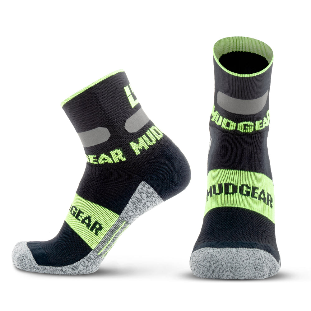 Mudgear Gloom Runner Reflective Crew Height Sock