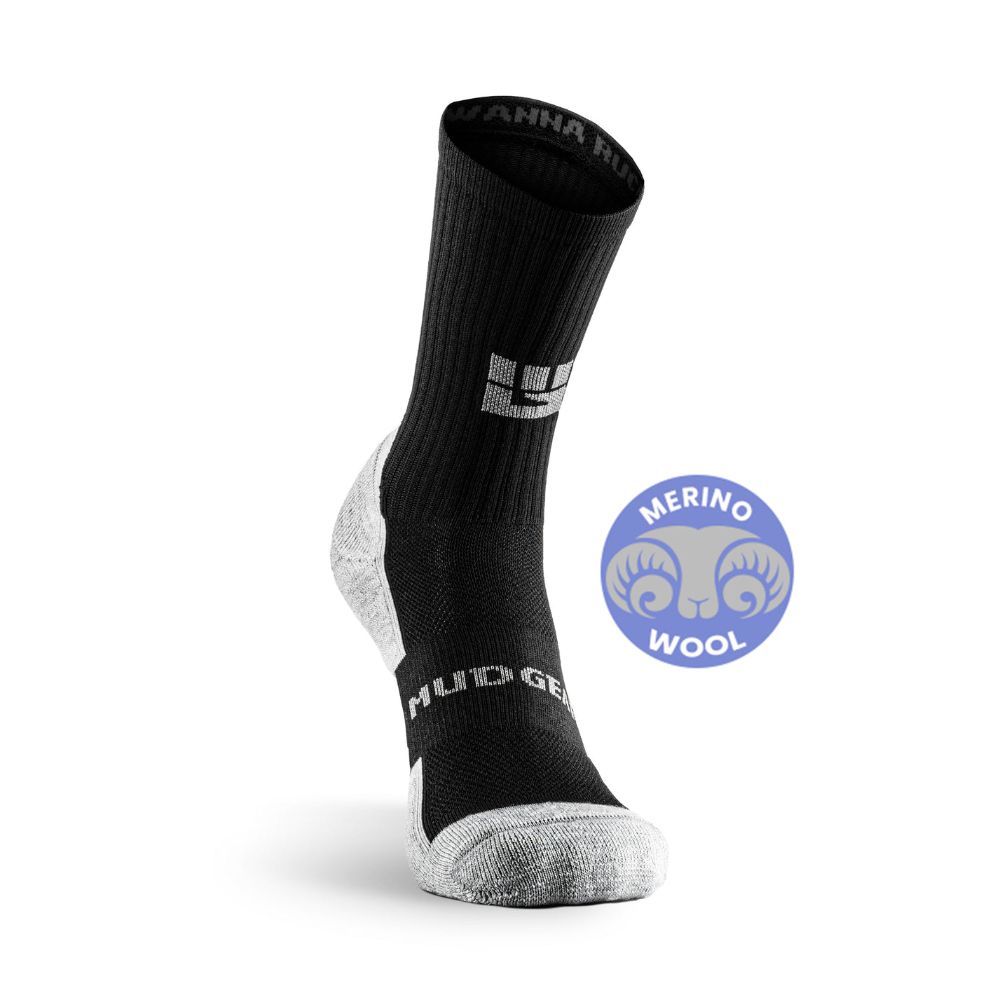 Mudgear Ruck Sock (Black/ Gray)